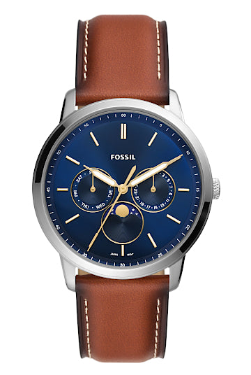 FOSSIL Watch Neutra Multifunction Moon Phase Brown Leather