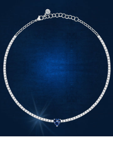 Chiara Ferragni Blue First Love Necklace