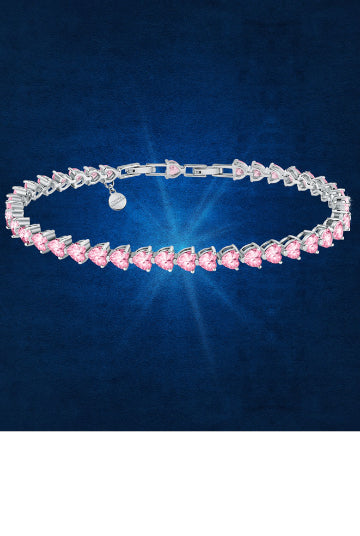 Chiara Ferragni Infinity Love Bracelet Pink Crystals