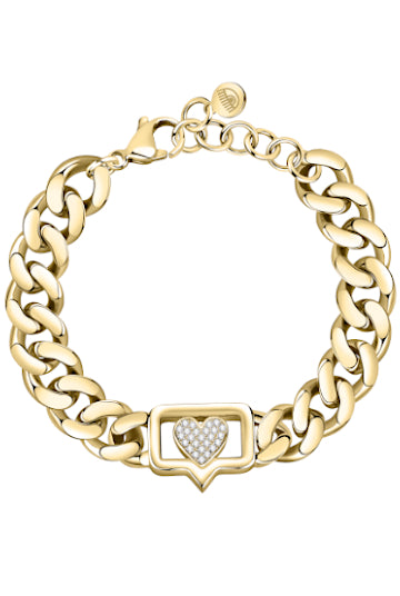 Bracelet Chiara Ferragni Love Bossy gold plated and Crystals