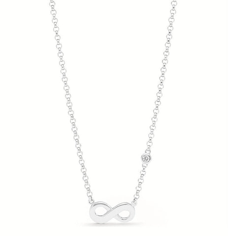 FOSSIL Infinite Love silver necklace
