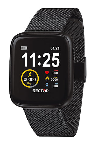 Montre SECTOR Smartwatch S-04 maille milanaise noir