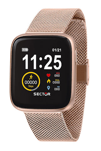 Montre SECTOR Smartwatch S-04 maille milanaise rose dorée