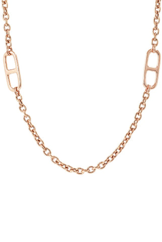 Bronzallure long necklace navy chain