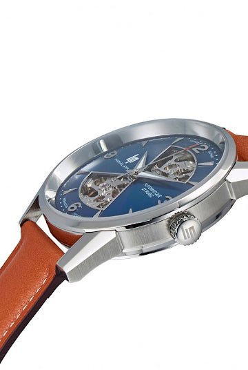 Montre LIP Himalaya Sablier Automatique Acier Squelette Bleu - MONTRES -671575